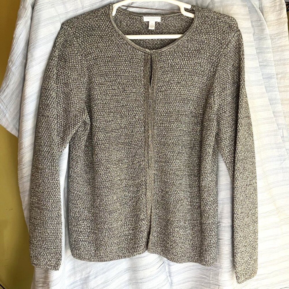 Womens Silver Holiday sweater, size 3X Charter Club Woman Brand